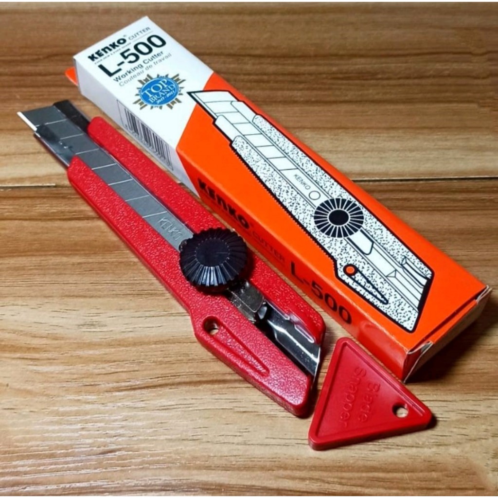 

Cutter Besar KENKO L-500 dan Isi Cutter L-150 Pisau Blade Serbaguna
