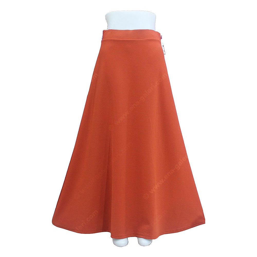 Rok Panjang Orange Bahan Waffle Premium Tebal dan Lembut Rok Panjang Kerja Lebar Bahan Adem dan Nyam