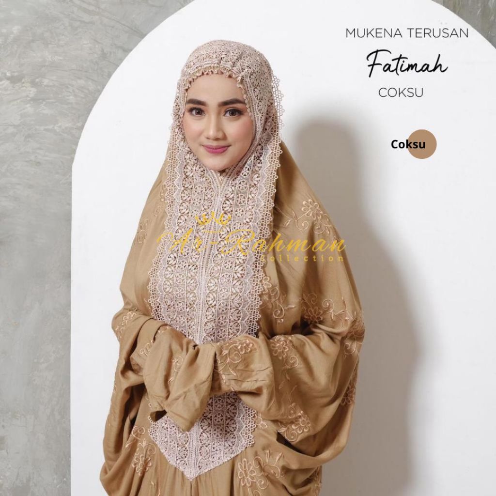 Mukena Dewasa Rayon Terusan Bordir Fatimah (Jumbo)