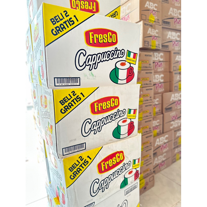 

1 kartonan Fresco Cappucino isi 10 renteng ( 10 x 15pcs )