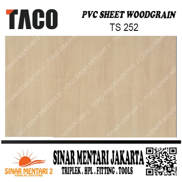 TACO SHEET PVC WOODGRAIN TS 252