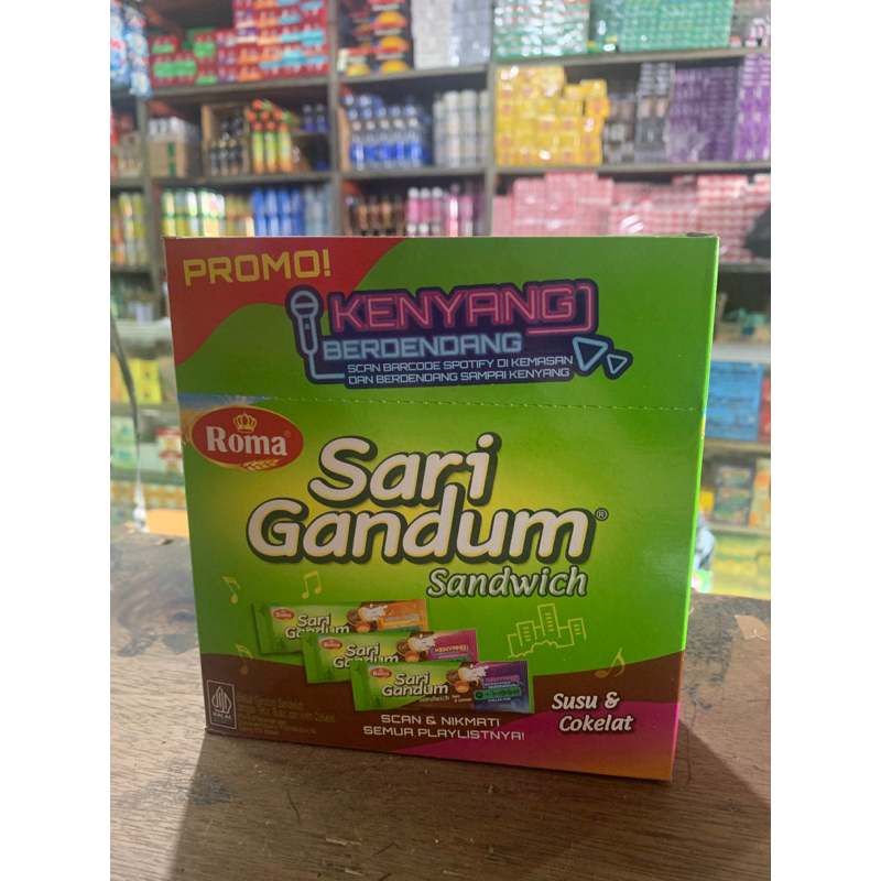 

Sari Gandum Biscuit 1 Box isi 12 pcs x 27gram) Agustus 2025