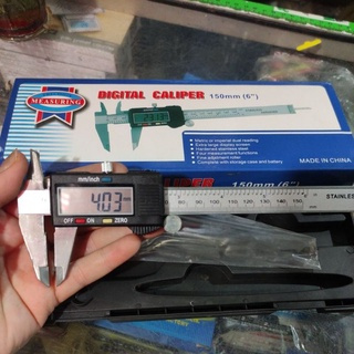 Sigmat Digital 150mm(6")/digital caliper 150mm(6") jangka sorong digital (baterai) body besi stenlee