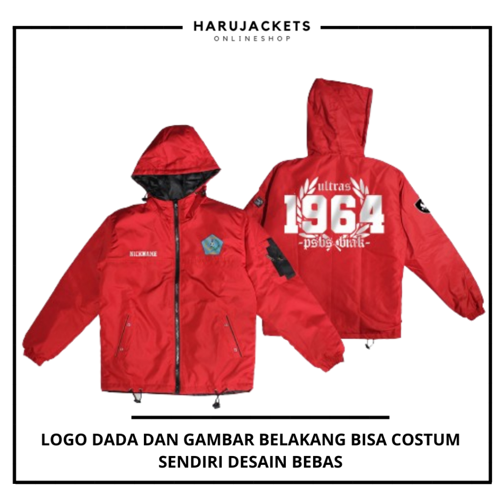 Jaket Anak Bola Parasut | Jaket Anak Costum | Jaket Desain Bebas