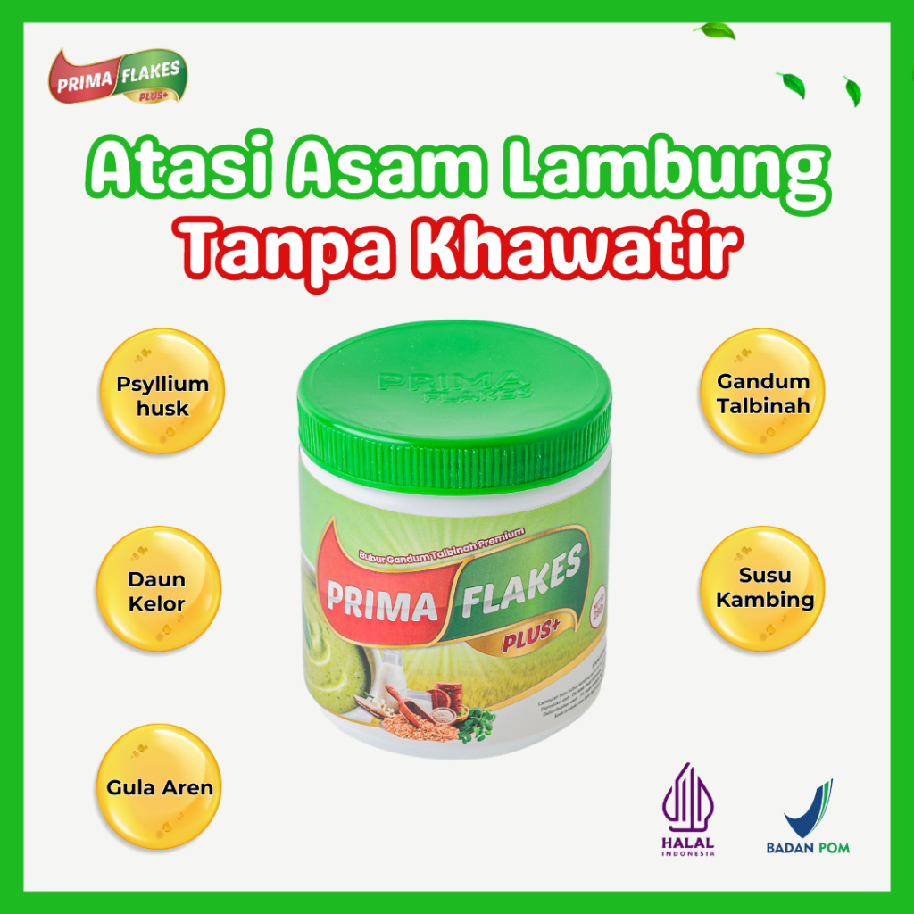 

Primaflakes Sereal Sehat Gandum Talbinah Asam Lambung Gerd Maag Original Halal