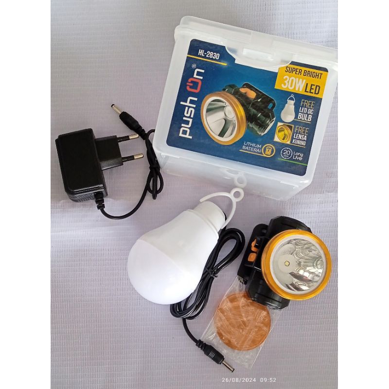 senter kepala push on