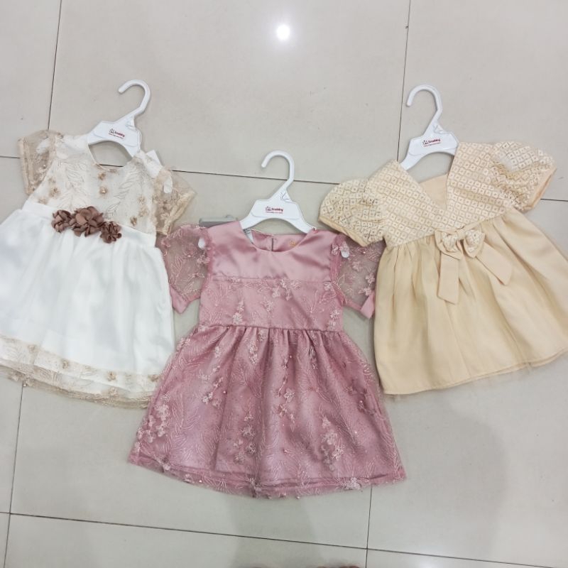Dress Baby Snobby 0-12Bulan// Dress Baby Brukat// Dress Merk Snobby.