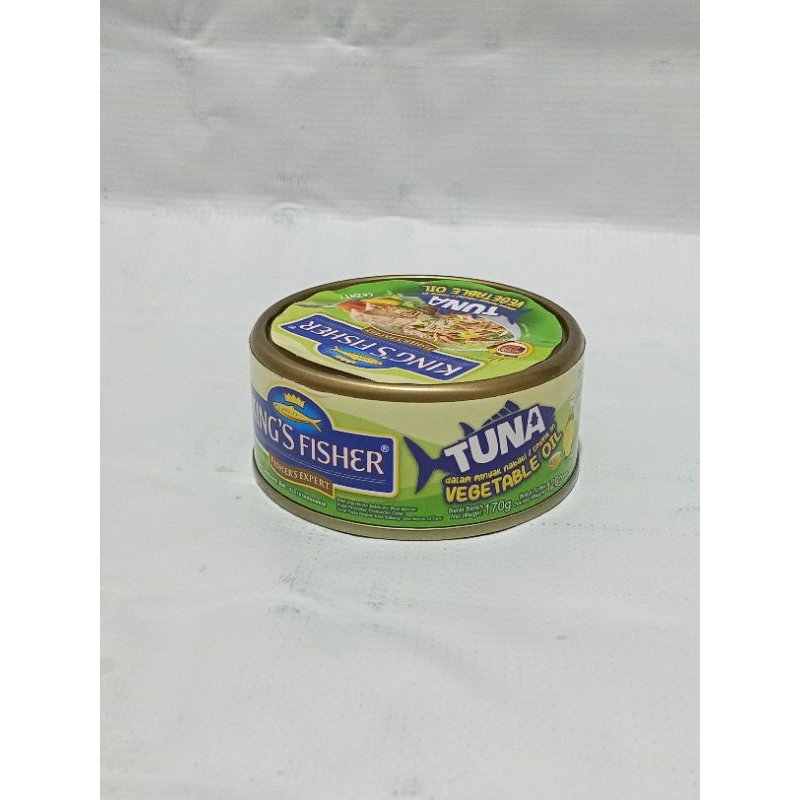 

King's fisher tuna vegetable oli/dalam minyak nabati/chunk oil 170gr