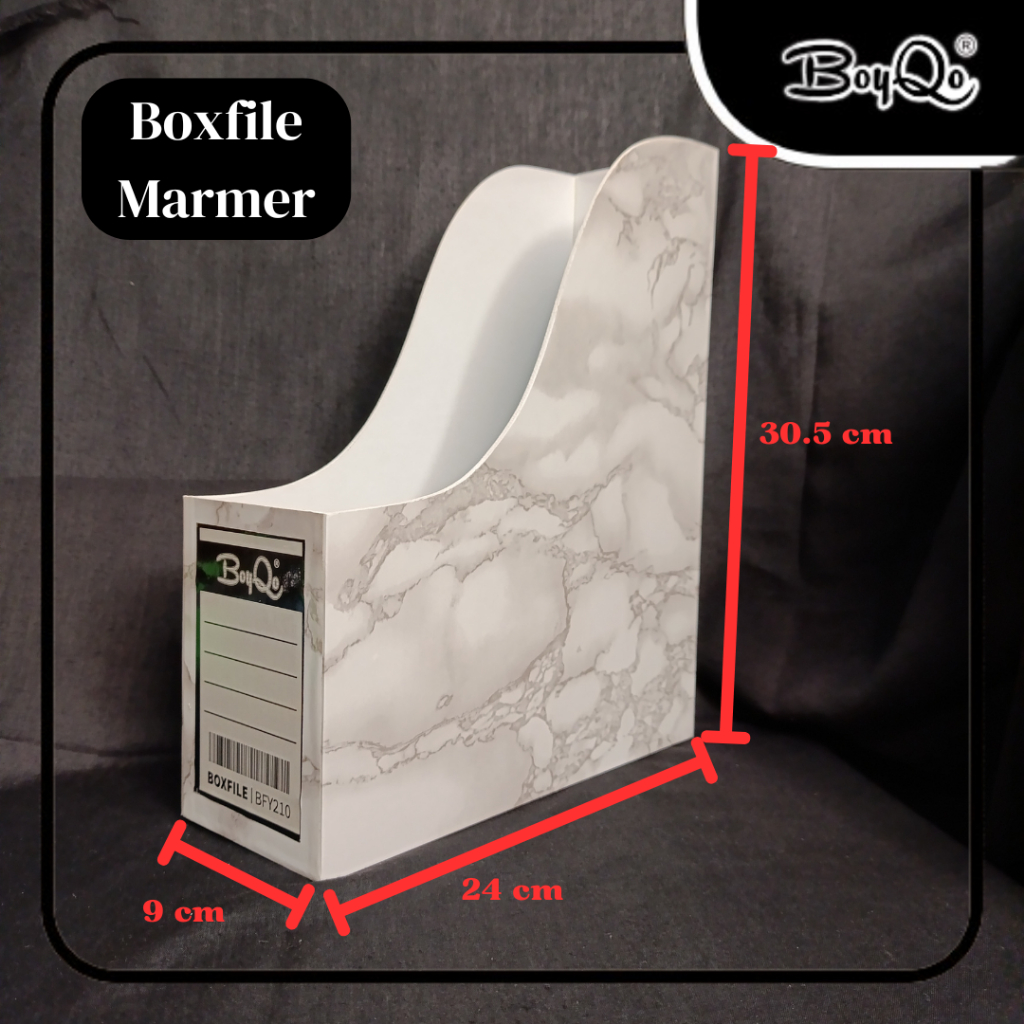 

BoyQo Boxfile Marmer | Rak Penyimpanan Berkas, Koran, Brosur | Rak Buku Minimalis Aestetic