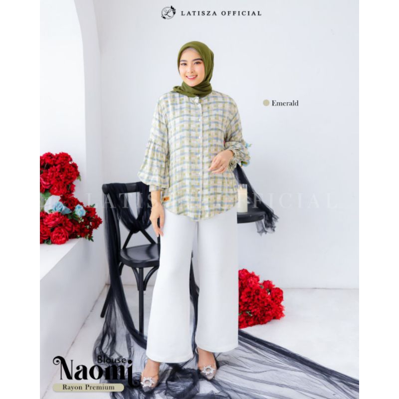 SPECIAL PRICE ✅ NAOMI BLOUSE by LATISZA || Blouse motif bahan rayon premium
