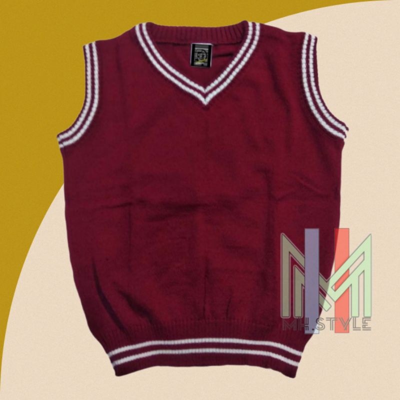 OFFICIAL baju rajut motif list pakaian rompi atasan model koran style pria wanita