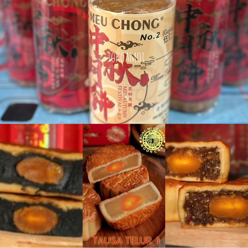 Kue Bulan Pia 1 Telur BMC Bong Meu Chong Singkawang / Tausa / Tausa Hitam / Gojin