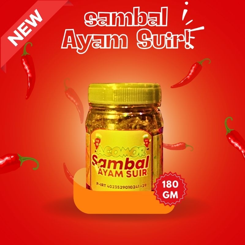 

AcomorSambal - Ayam suir, Praktis dan siap di saji.