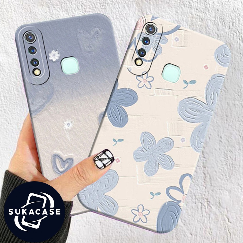 Sofcase Vivo Y11/Y12/Y12i/Y15/Y17/Y19 Motif Bunga Aesthetic- Sukacase - Case Terbaru - Case Kekinian
