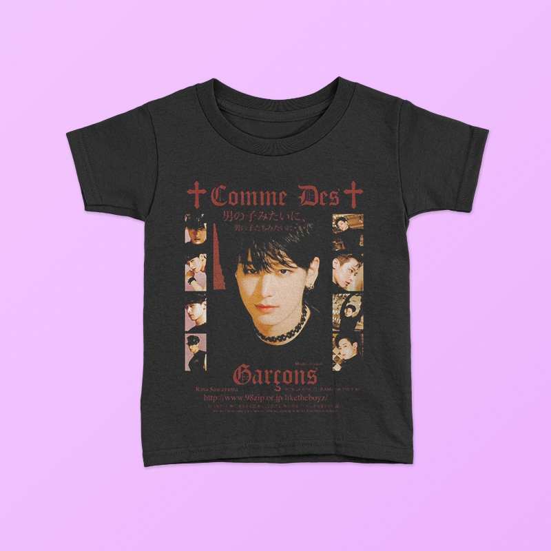 KAOS BAJU JUYEON KPOP KOREAN KOREA BOYBAND | TSHIRT DISTRO BABY KIDS TEE / BAYI ANAK HITAM LAKI LAKI