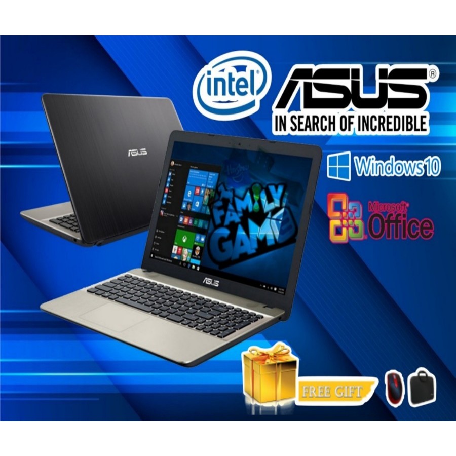 LAPTOP ASUS X441 CELERON RAM 2GB HARDDISK 500GB- WIN 10 - SSD 128GB - RAM 2 HDD 500GB