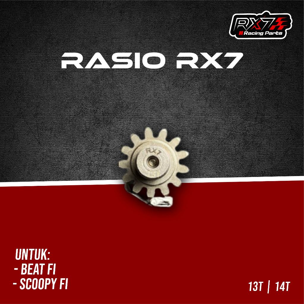 Gear Rasio Beat Fi Scoopy Fi Ukuran 13T 14T Rx7 Racing