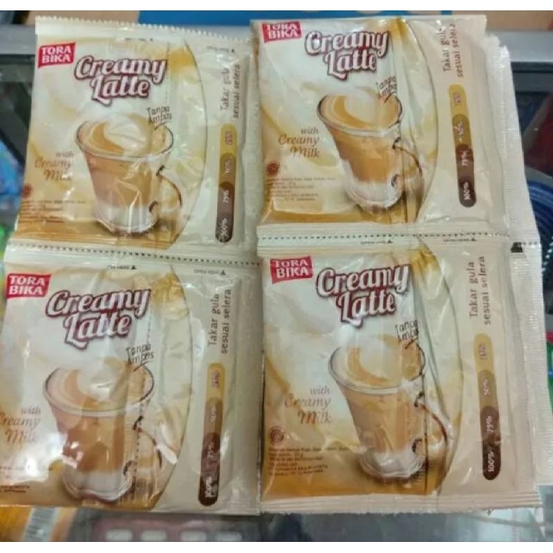 

Torabika creamy latte 25gr 1 renceng isi 10pcs