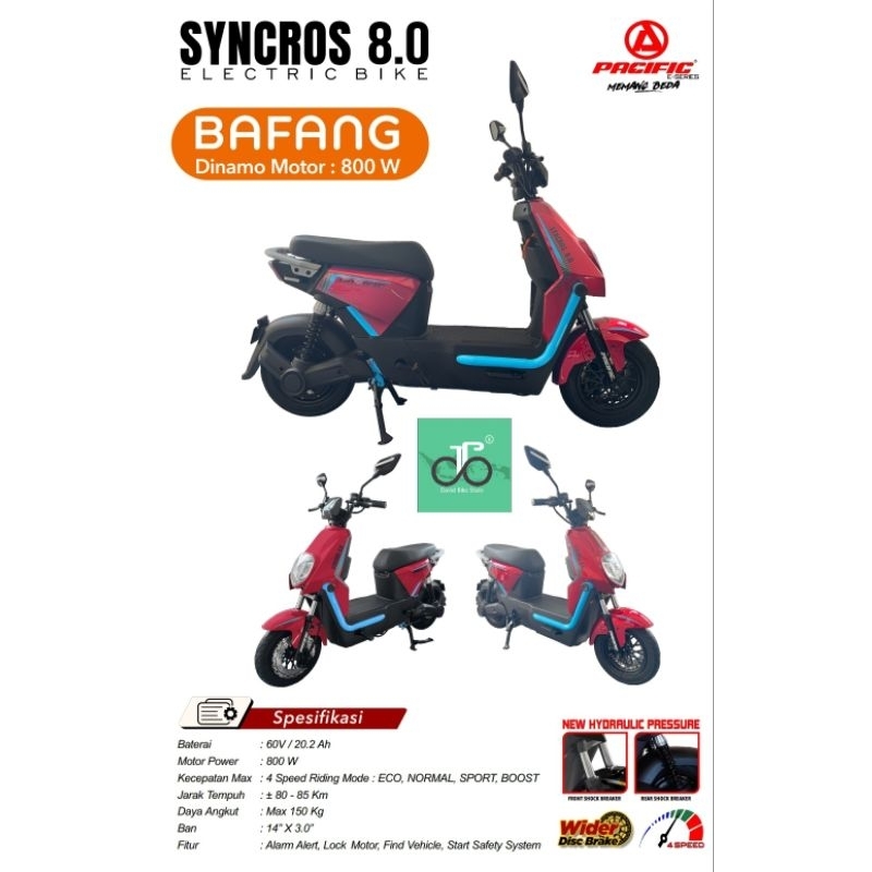 Sepeda listrik Pacific Syncros 8.0 TERBARU