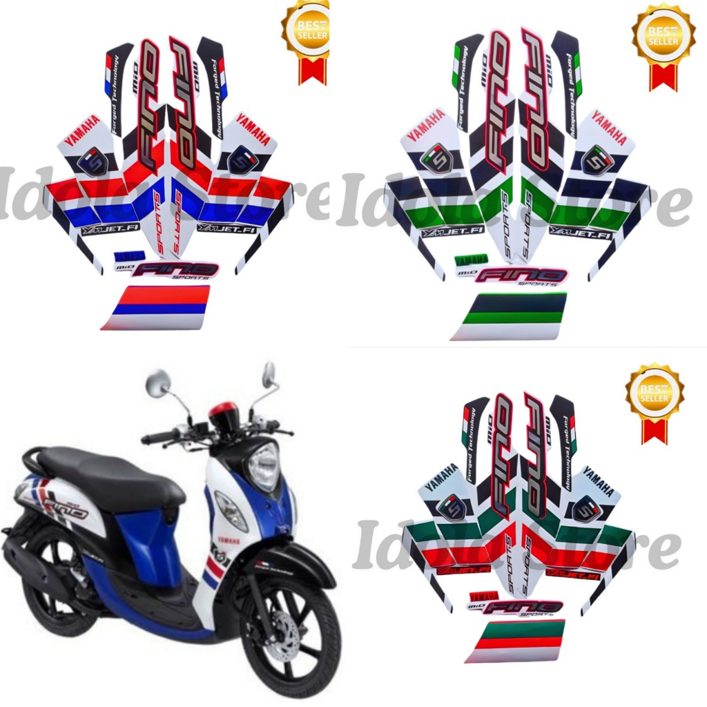 STIKER STRIPING STANDART YAMAHA FINO 2014 | STIKER BODY YAMAHA FINO 2014 | TERMURAH & BERKUALITAS