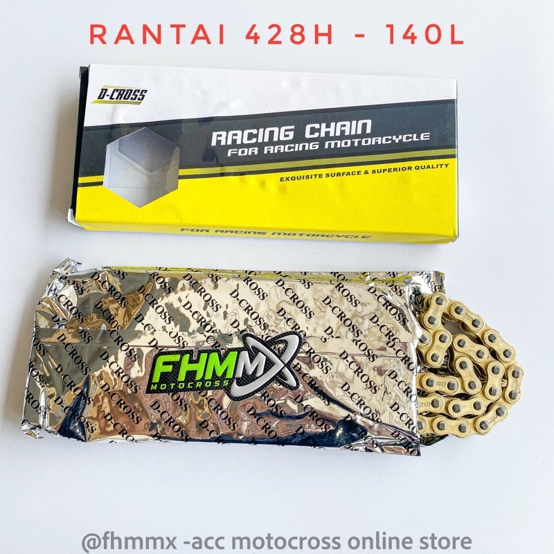 Rantai Dcross 428H-140L / 520H-130L Plus Oring
