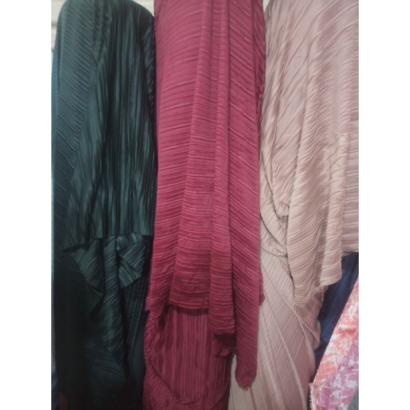 bahan/kain plisket hyget super