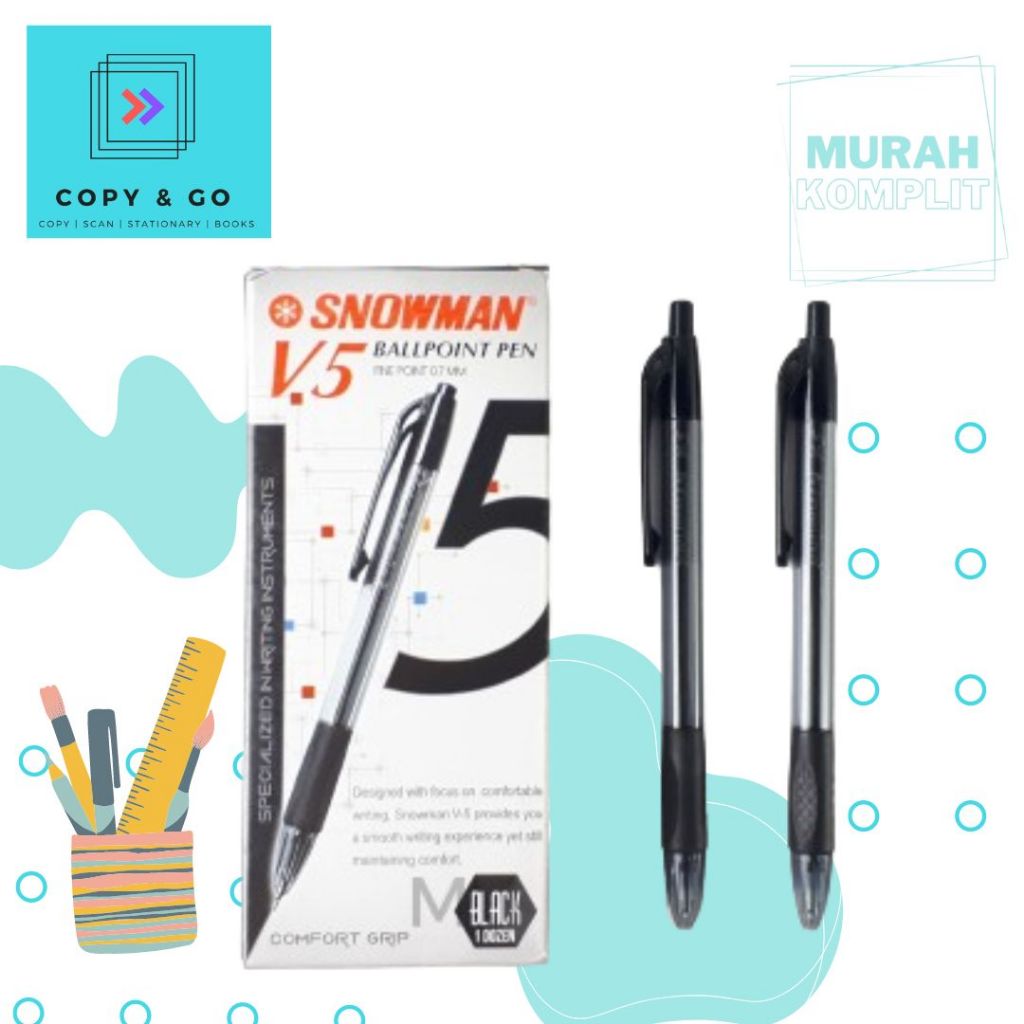 

Bollpoint snowman V5 murah