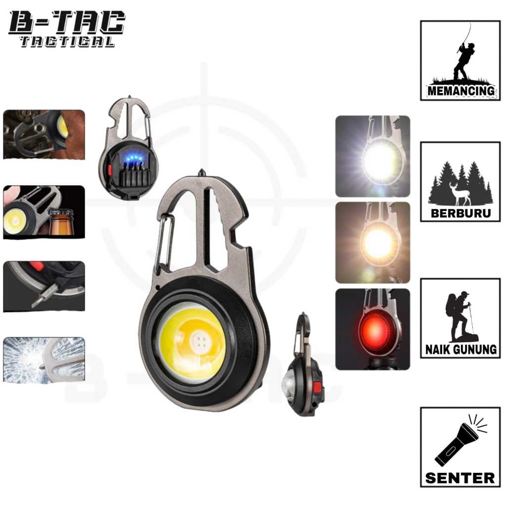 [S.5137] Senter led Mini senter mini senter gantungan kunci senter import W5137