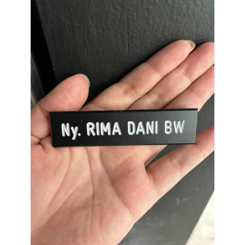 PAPAN NAMA DINAS(name tag) persit dan bhayangkari