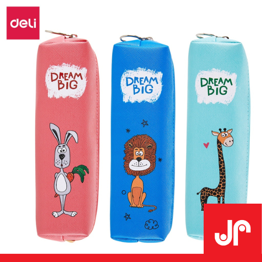 

DELI TEMPAT PENSIL KARAKTER SINGA JERAPAH KELINCI / PENCIL CASE DELI H900