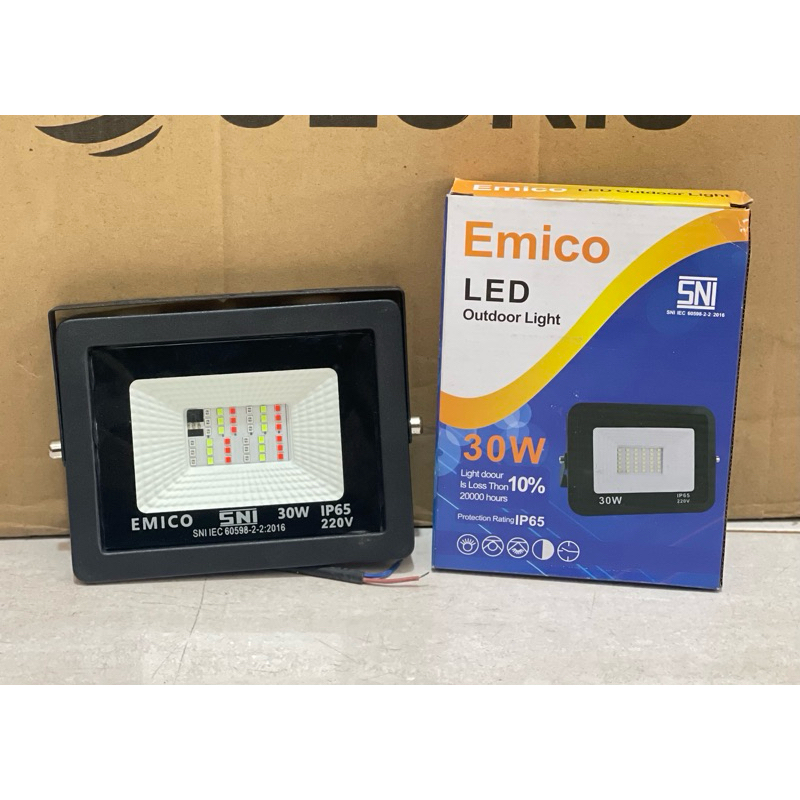KAP SOROT LED WARNA WARNI 30W EMICO