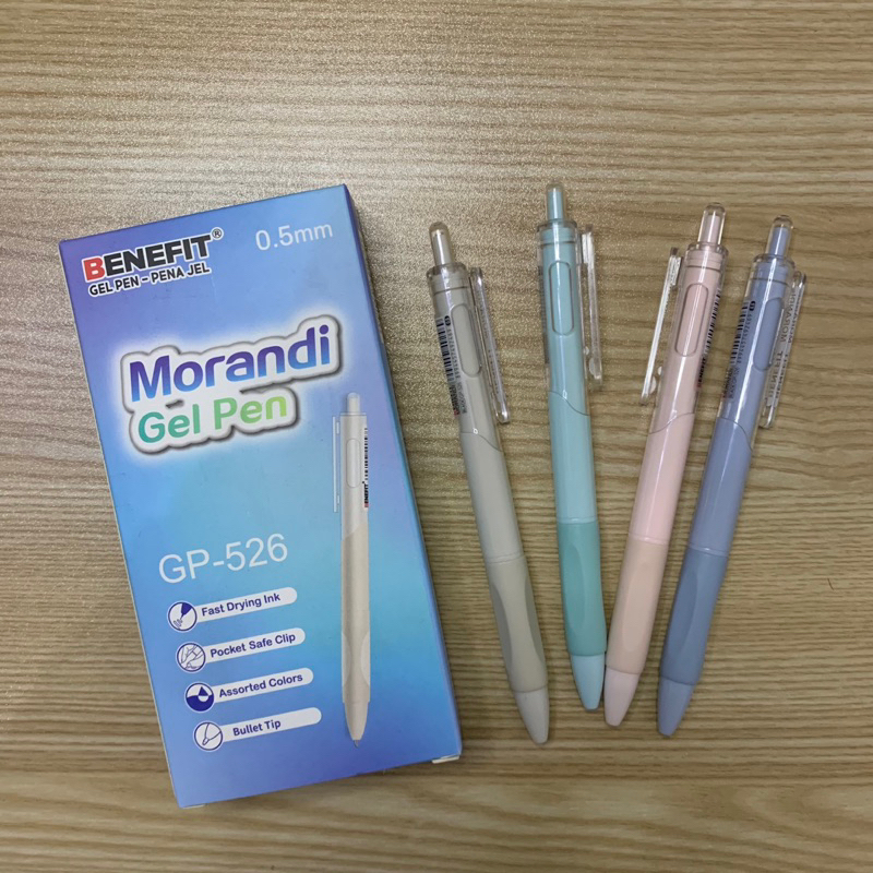 

[1 PCS] PULPEN BOLPOIN BULPOINT MORANDI GEL PEN 0.5mm BENEFIT GP-526