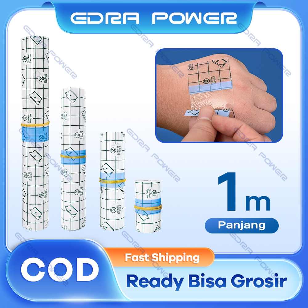 1M Perban Anti Air Transparent Film Transparant Film PU Roll Film Perbaikan Plester Anti Air