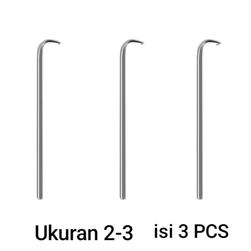 Jarum wig mono jarum knetting wig stainlles isi 3