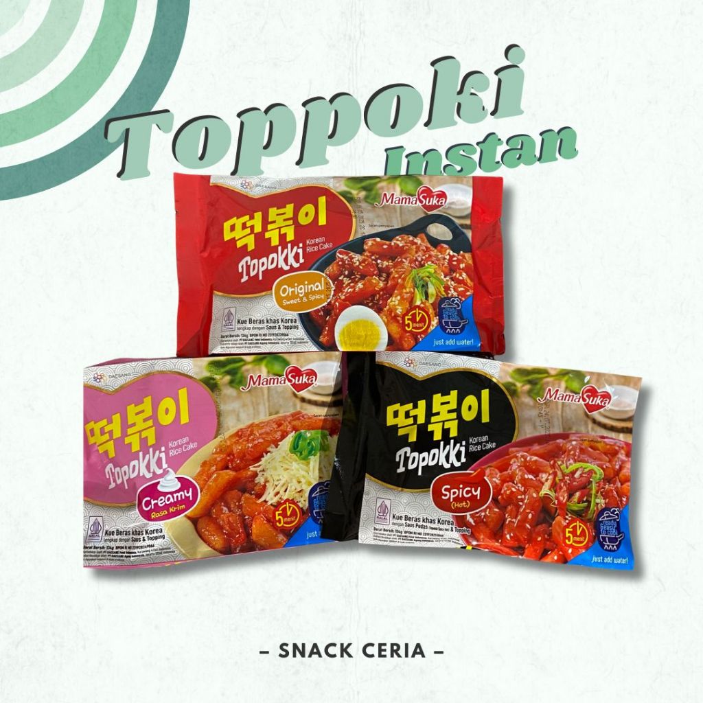 

Topokki Instan MamaSuka Korea Rice Cake HALAL 134 gr