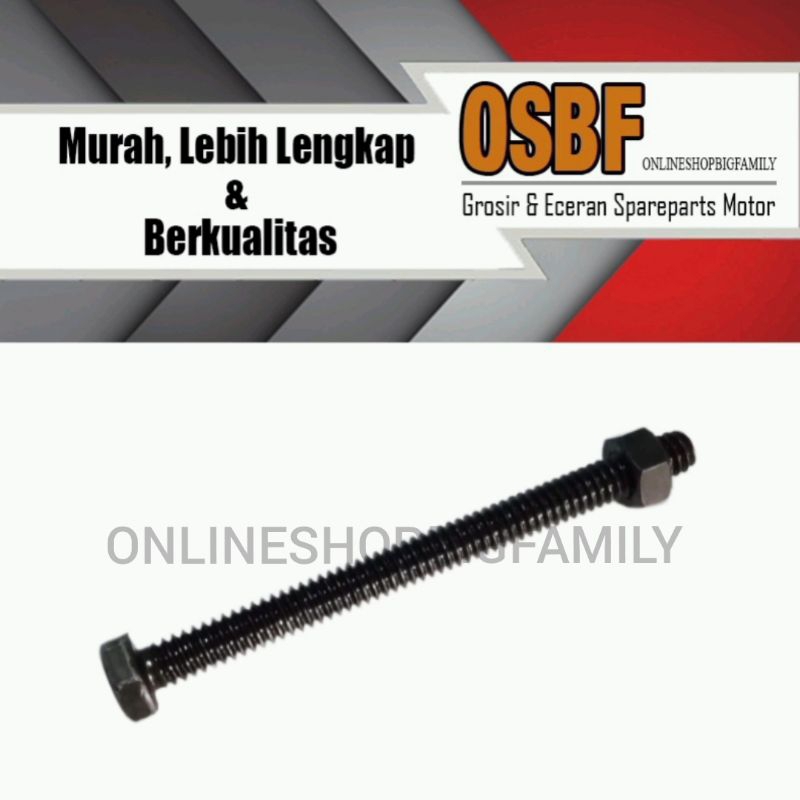 BAUT KASAR M6X70MM (DRAT 10, PANJANG 7CM)