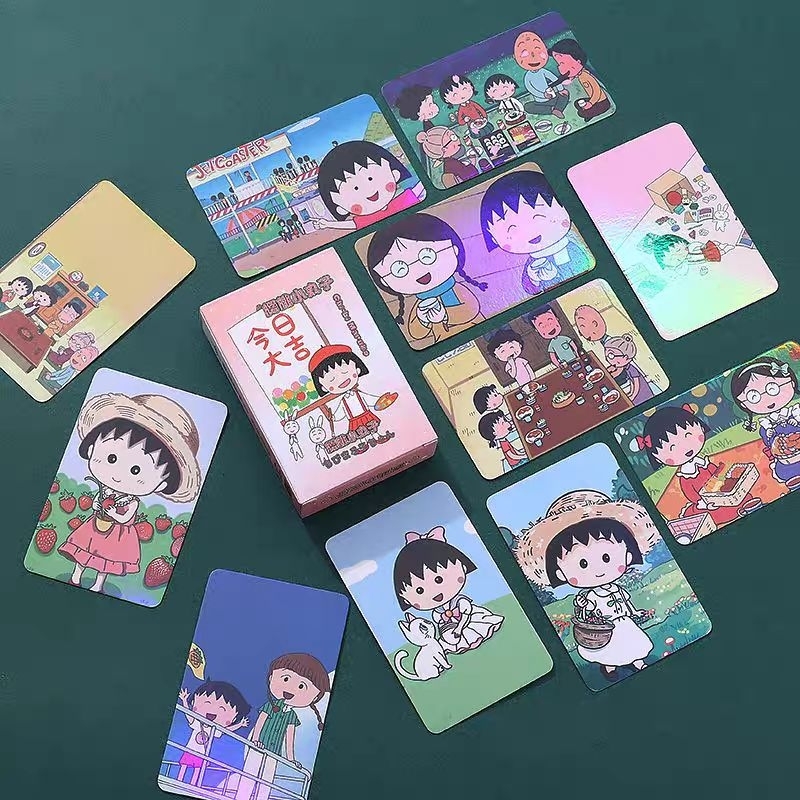 Isi 50pcs - Photocard Lomo Card Komik Chibi Maruko-Chan