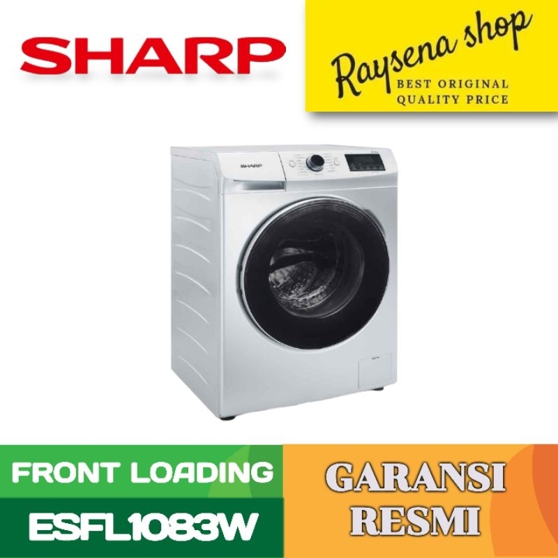 SHARP MESIN CUCI FRONT LOADING WASHER 8.5 Kg ESFL1083W