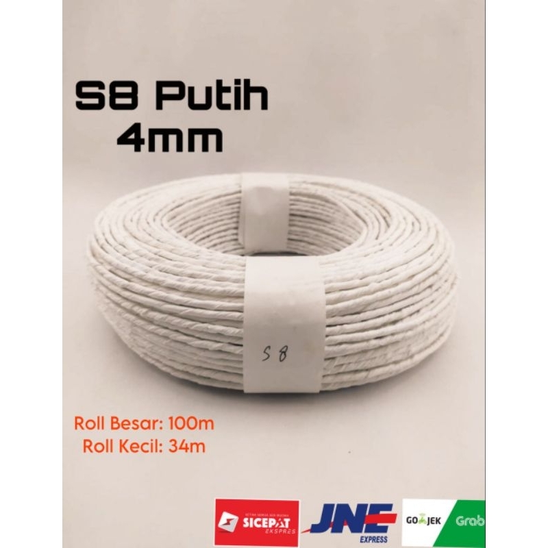 

Tali Kertas Paperbag Kraft Model S8 |Tali Anyaman Tali Kerajinan Rope 4mm