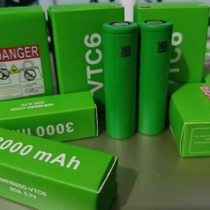 batreai sony vtc6 3000mah imr 18650 batre sony vtc6 3000mah 3,7 amper