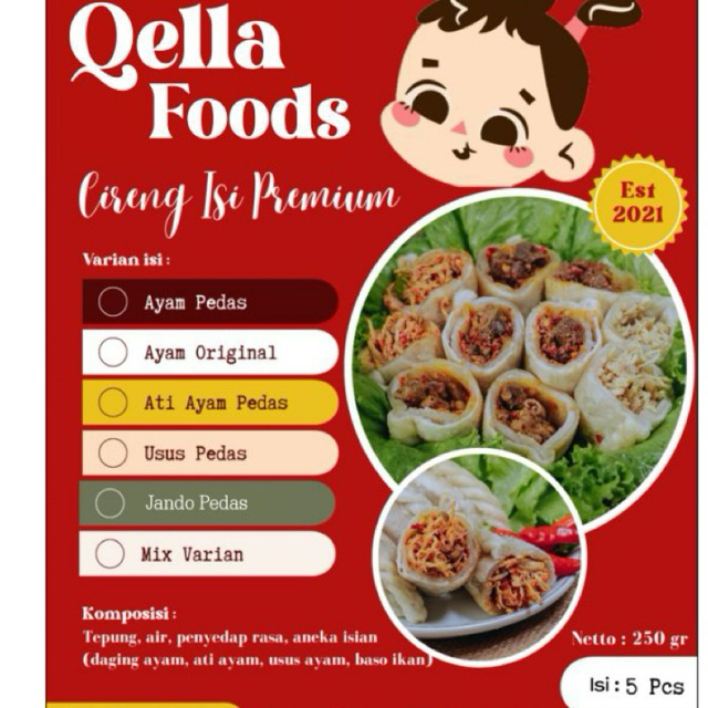 

Ready Stock!! Cireng Isi Premium by Qella Foods