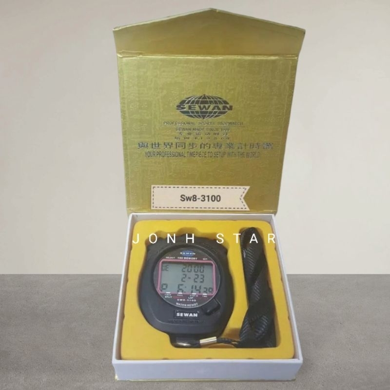 STOPWATCH SEWAN 100 MEMORY SW8-3100 ORIGINAL