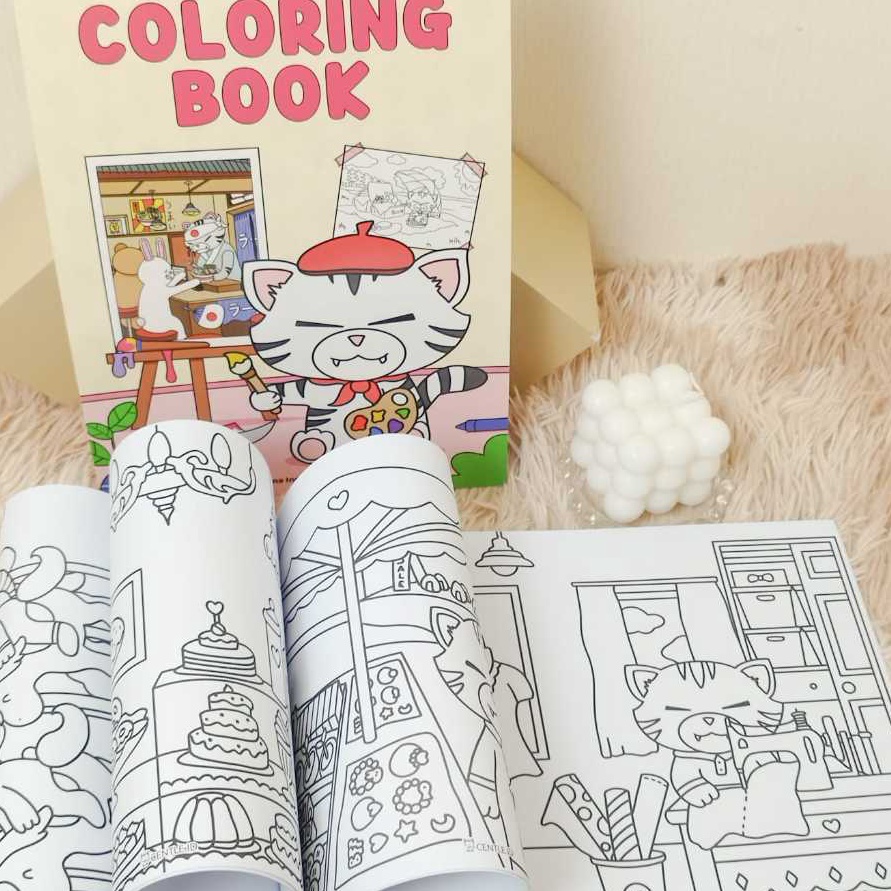 

MURAH MERIAH Buku Mewarnai Anak2 Centle A4 Colouring Book Centle