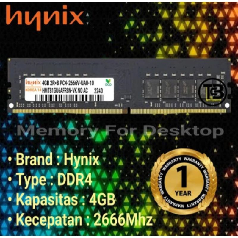 RAM PC Hynix DDR4 4GB 2666Mhz