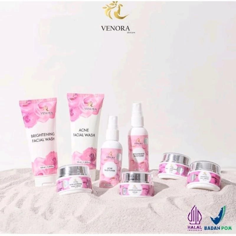 ❤️ AMECCA ❤️ VENORA Skincare Free Bonus - Paket Glowing - Gold Jelly - Luminous Acne - Serum Intens