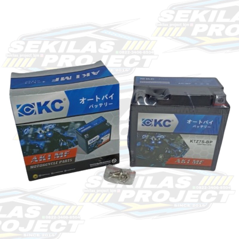 Aki Full Kering KTZ7S-BP Untuk Satria FU Vario 150 Merk KC all tipe motor