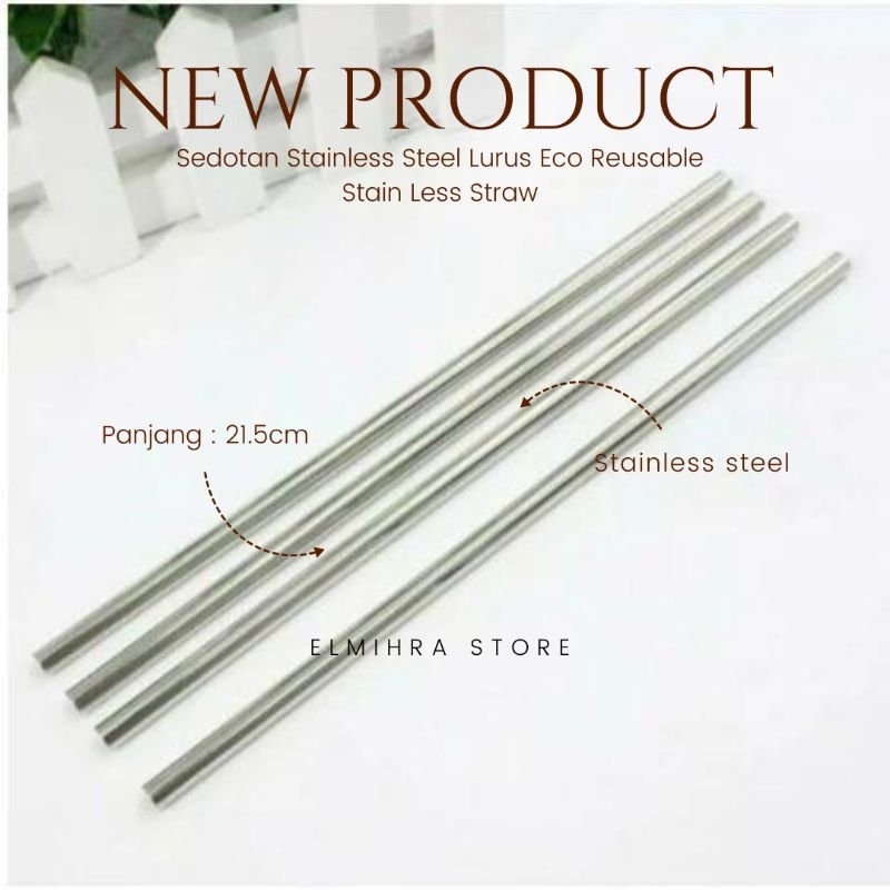 Sedotan Stainless / Souvenir Sedotan Stainless/ Sedotan Lurus / Sedotan Bengkok / Sedotan Set