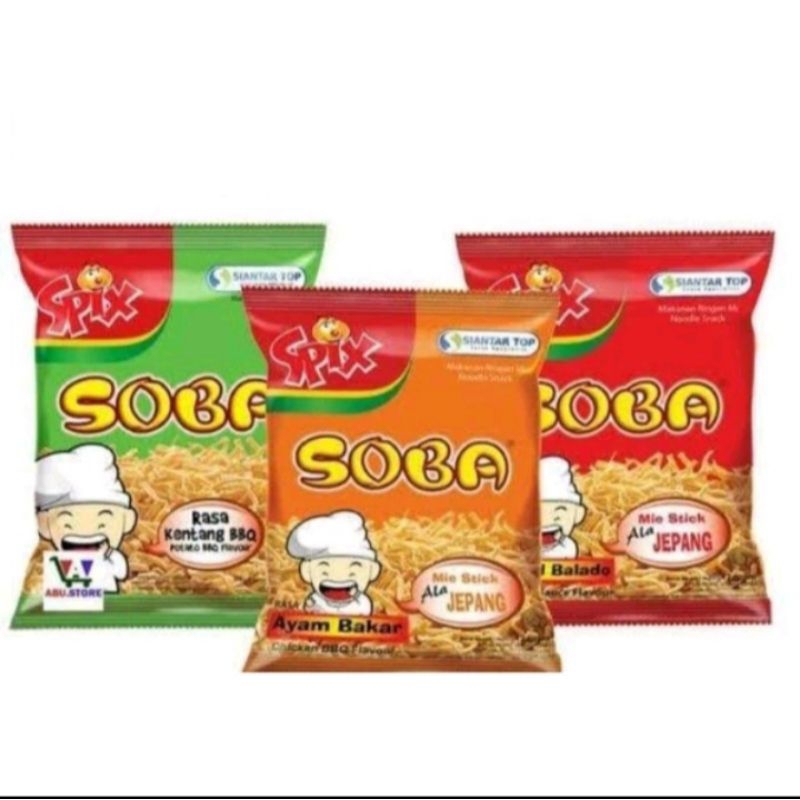 

Spix Soba mie | Snack Mie 21gr Renceng 10pcs