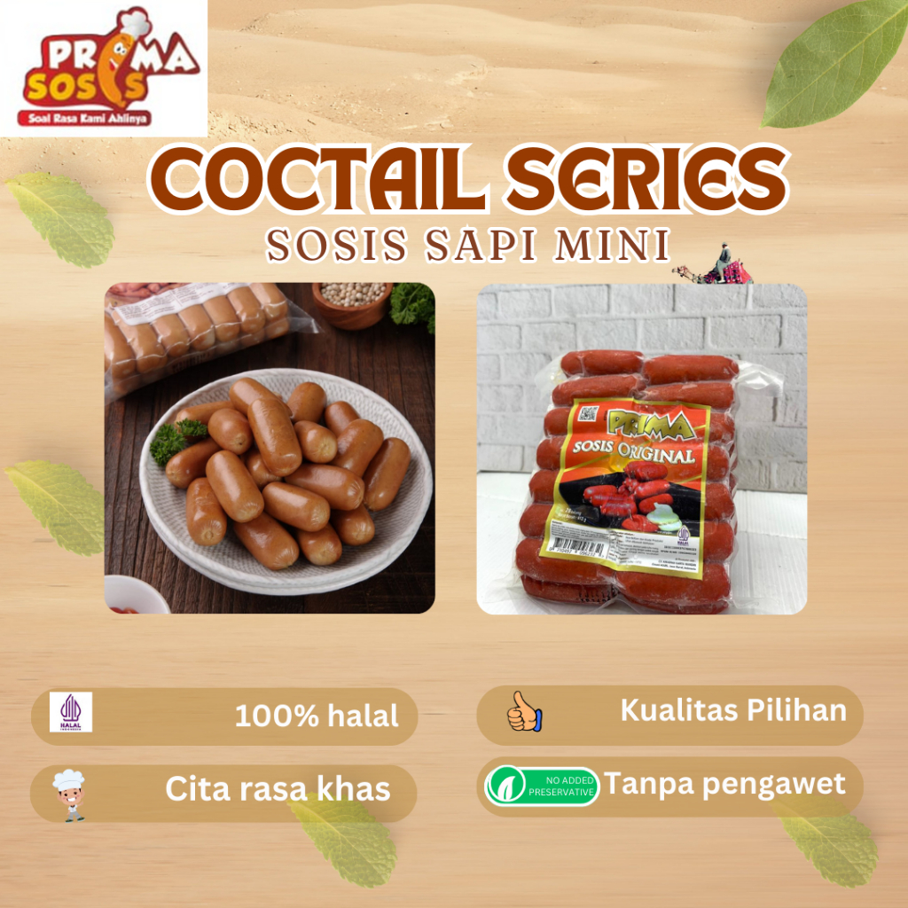 

Coctail Series 30 Prima sosis 100% Halal