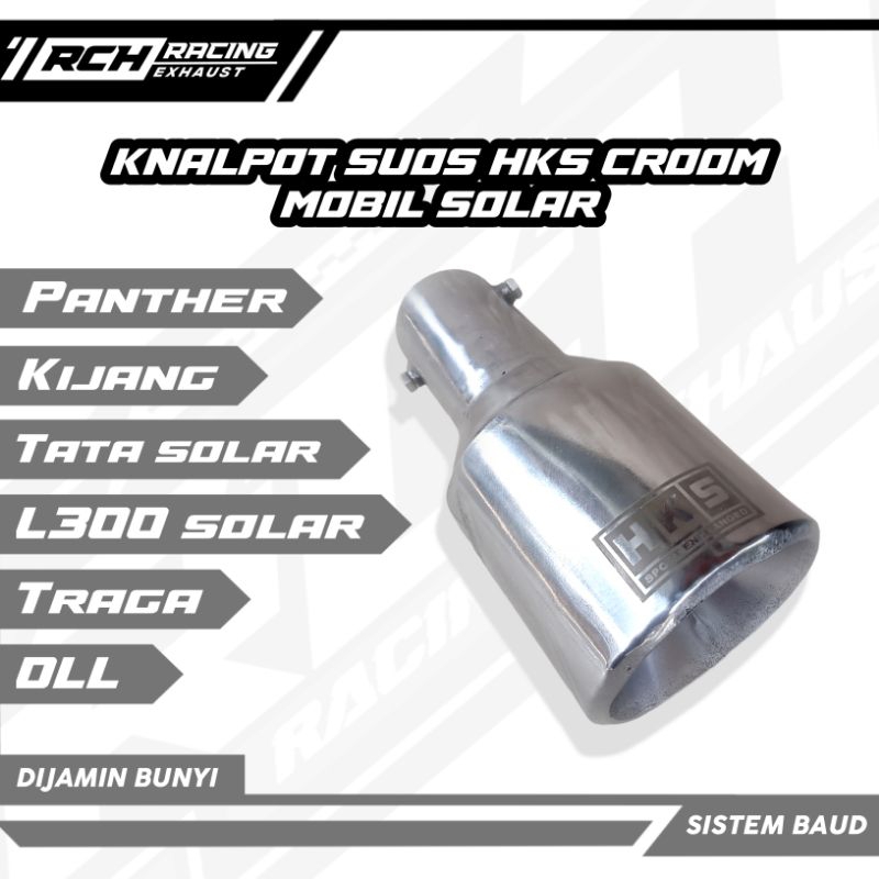 KNALPOT SUOS HKS CROOM ALL MOBIL SOLAR